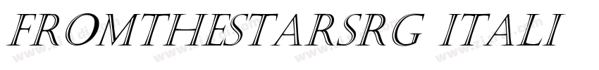 FromtheStarsRg Itali字体转换